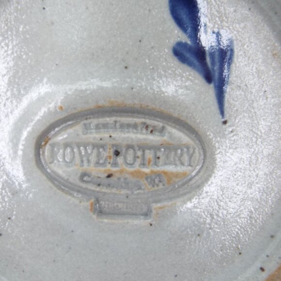 Rowe Pottery Salt Glazed Stoneware Floral Bloom Spoon Rest - Picture 3 of 11